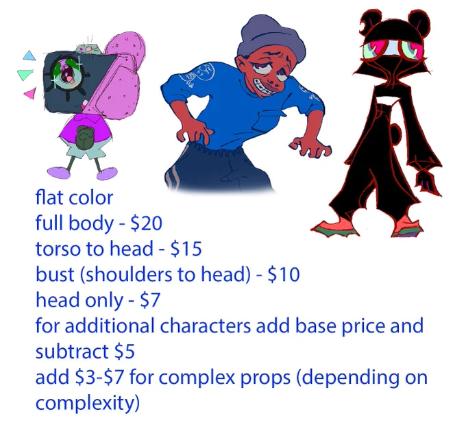 commission prices! #illustration #characterdesign 