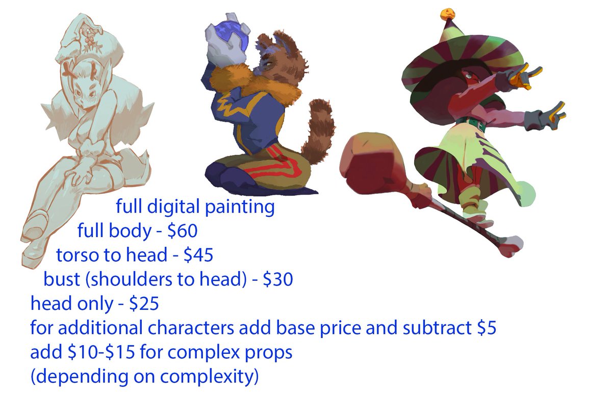 commission prices! #illustration #characterdesign