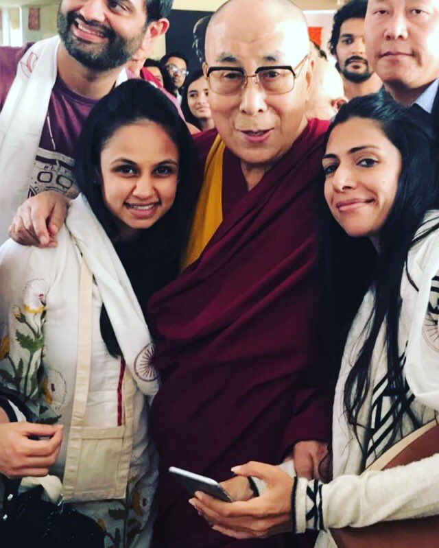 nipaasharam's tweet photo. Meeting Dalai Lama was reinforcement of my belief that we can attract every experience in our lives - last year in Tibet all I wished and hoped that I could meet this beautiful soul once! In the most unexpected way I became a part of his private teaching - thankful and blessed :) https://t.co/sAoJbj7m1n