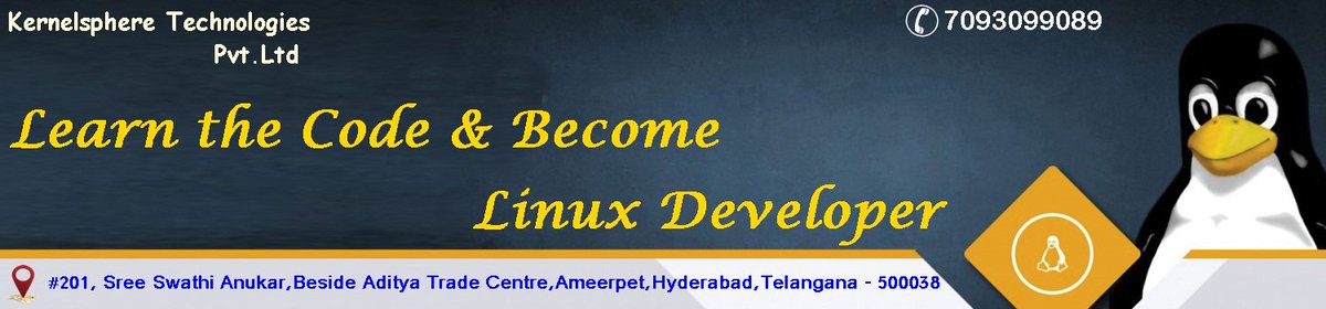 KernelSphere's tweet image. #KernelSphere is one of the institutes for #LinuxAdmin.
We are the #BestLinuxAdmin training institute in #Hyderabad.If you want to join this Course.
Call Us: 04042218546 / +91 7093099089