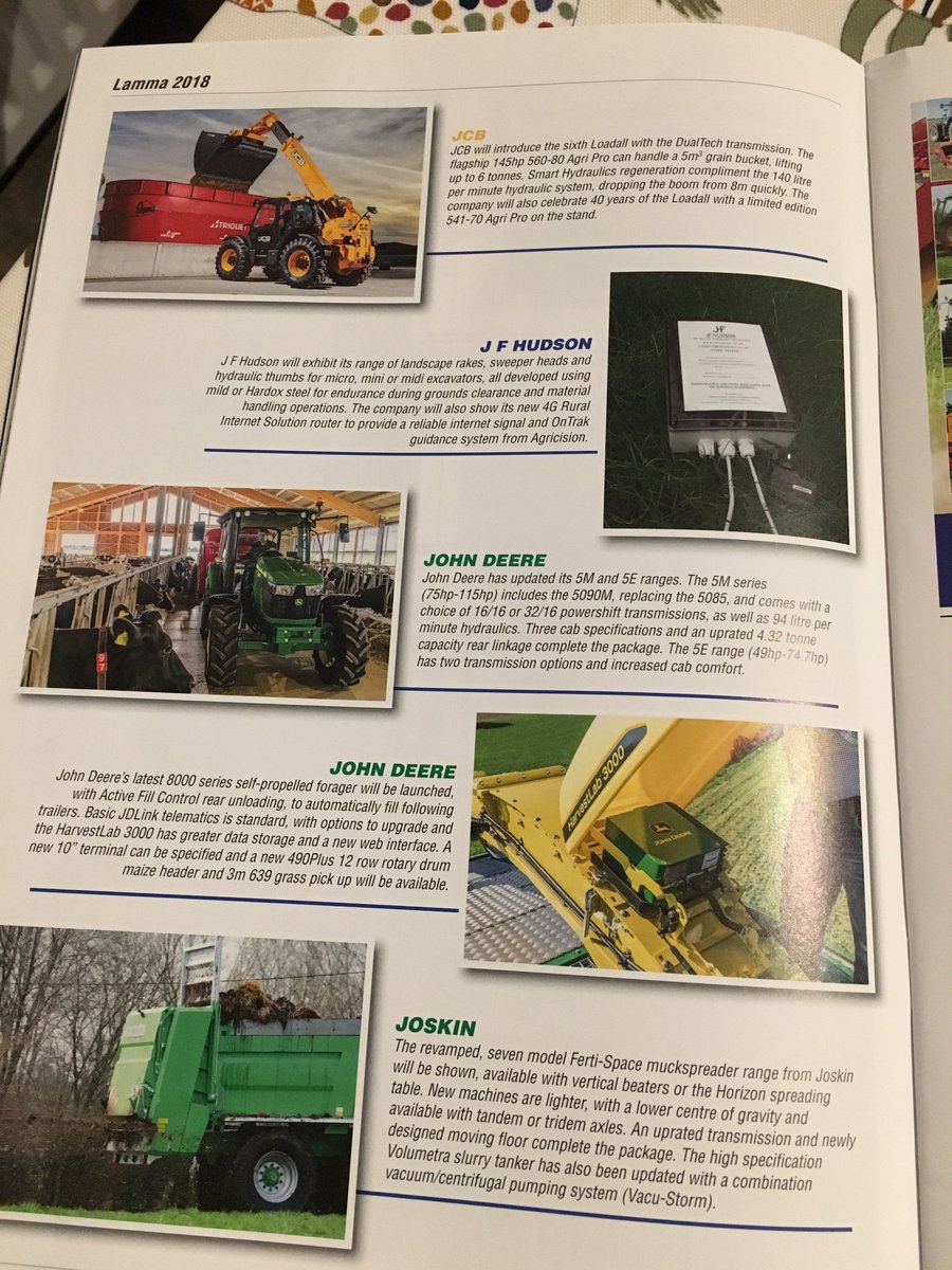 jfhudsonltd's tweet photo. Excited to see we are featured in the #LAMMA18 preview in #FarmContractorMagazine https://t.co/dxdYN7lKmG