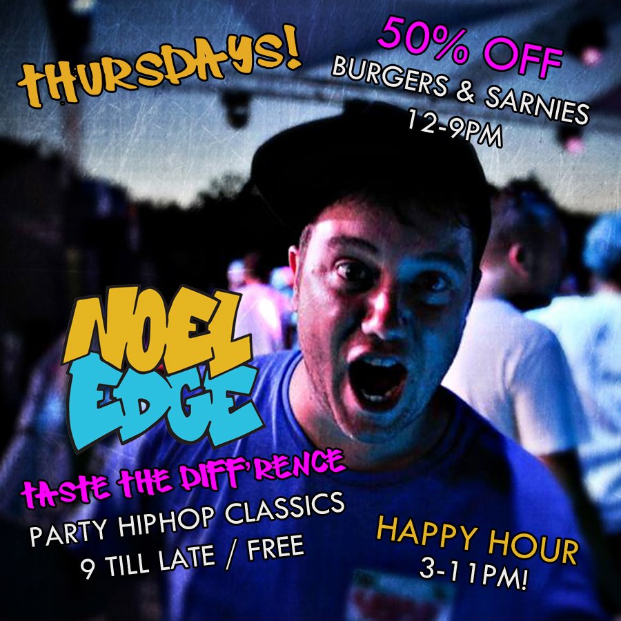 Get your post-festive offers on: Burgers, booze &amp; tasty old skool hiphop, and not a turkey in sight!! #ThirstyThursday <a href="/TasteTheD/">Taste The Diff'rence</a>