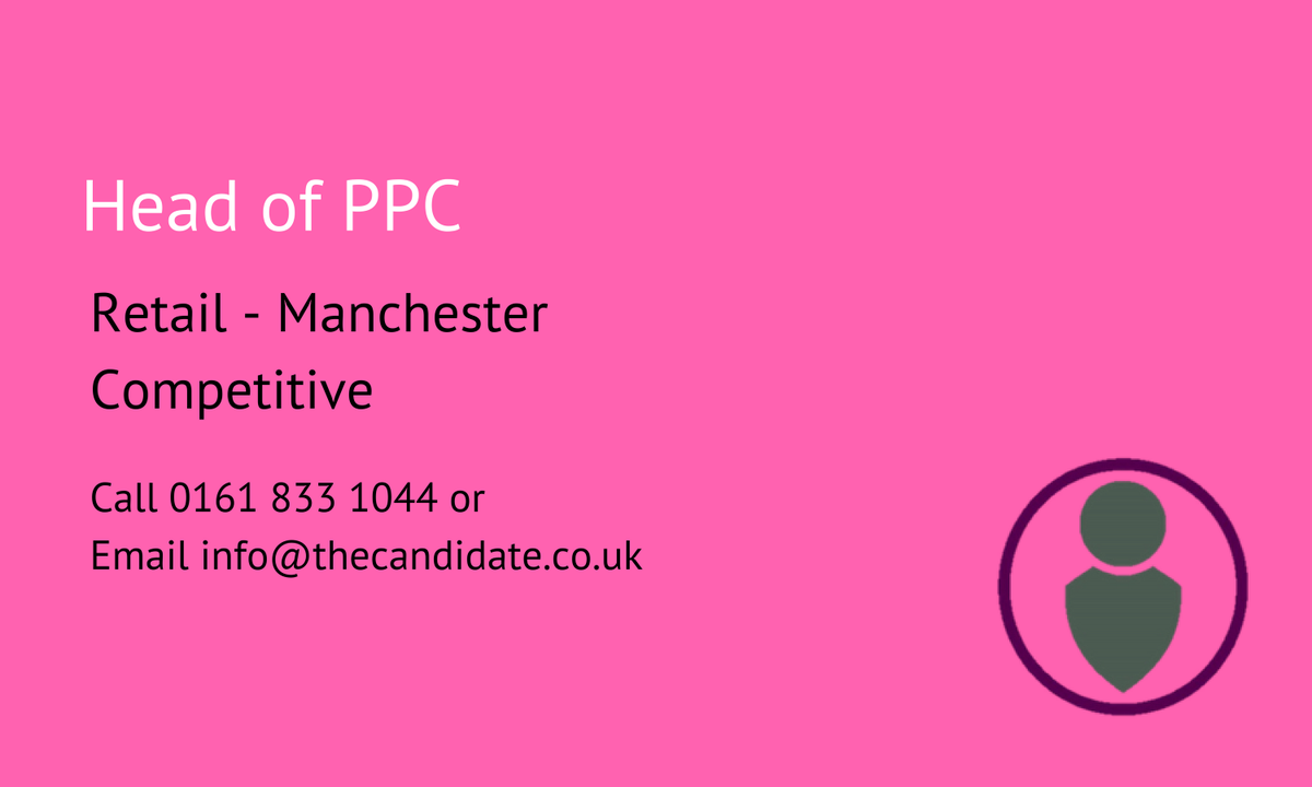 thecandidateuk's tweet photo. Exclusive opportunity! Ready to lead top industry people to success? Become Head of #PPC for one of the biggest international retailers and manage multi-million-pound budgets, lead a team of 12! #TheCandidateExec https://t.co/4siiAOdvQ8 https://t.co/63b8k37g7E