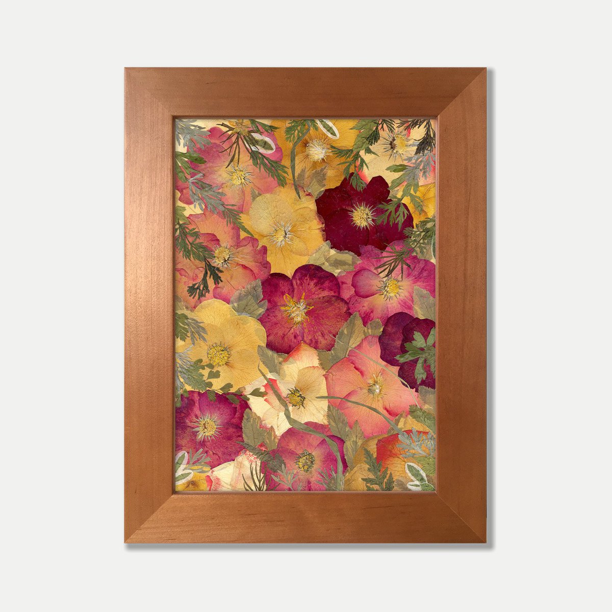 Real Plants, Beautiful Roses, Pressed Flowers etsy.me/2Chb6tq Materials: real plants, rose petals, quamoclit, carrot leaves