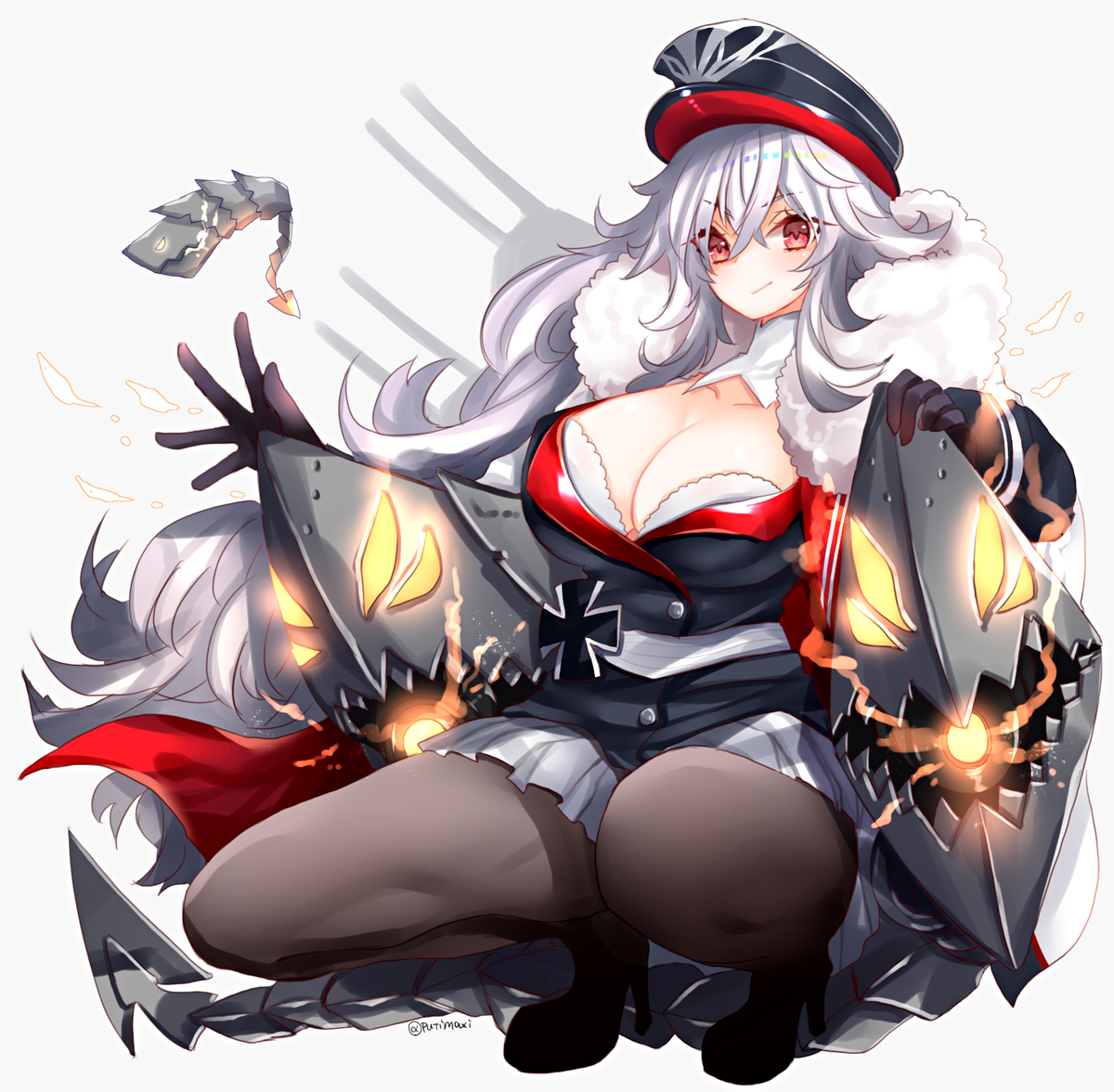 ぷち グラーフ ツェッペリン描きました 鮫にガジガジされたい アズールレーン