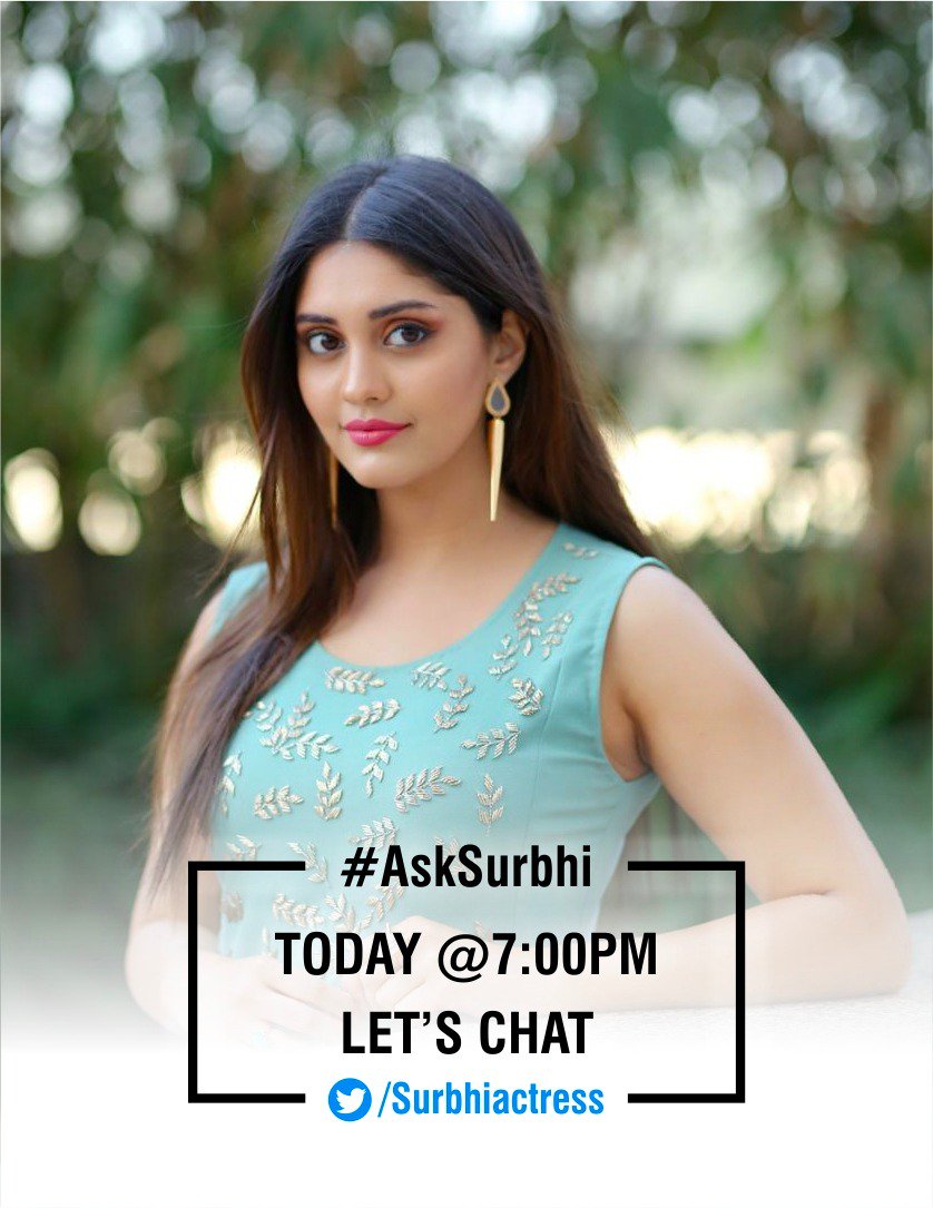 Surbhiactress's tweet photo. I'm gearing up to chat with you guys in an hour !! See you at 7 :) #AskSurbhi https://t.co/I1U50M70j7