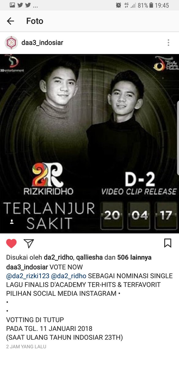 Guyyyss...
Yukk jgn lupa mampir bentar dn like ya guys foto iki idho🤗🤗
Buka link itu ya👇👇
instagram.com/p/BdPgf4tnP2B/…
👆👆👆

#2RPekKonserSangJuaroDAA3