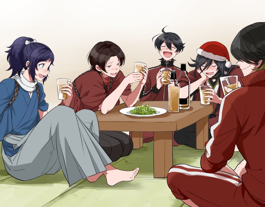 kusaka719's tweet photo. クリスマスのテンションが抜けきらない年の瀬の新選組飲み会 https://t.co/ExaVBmacMh