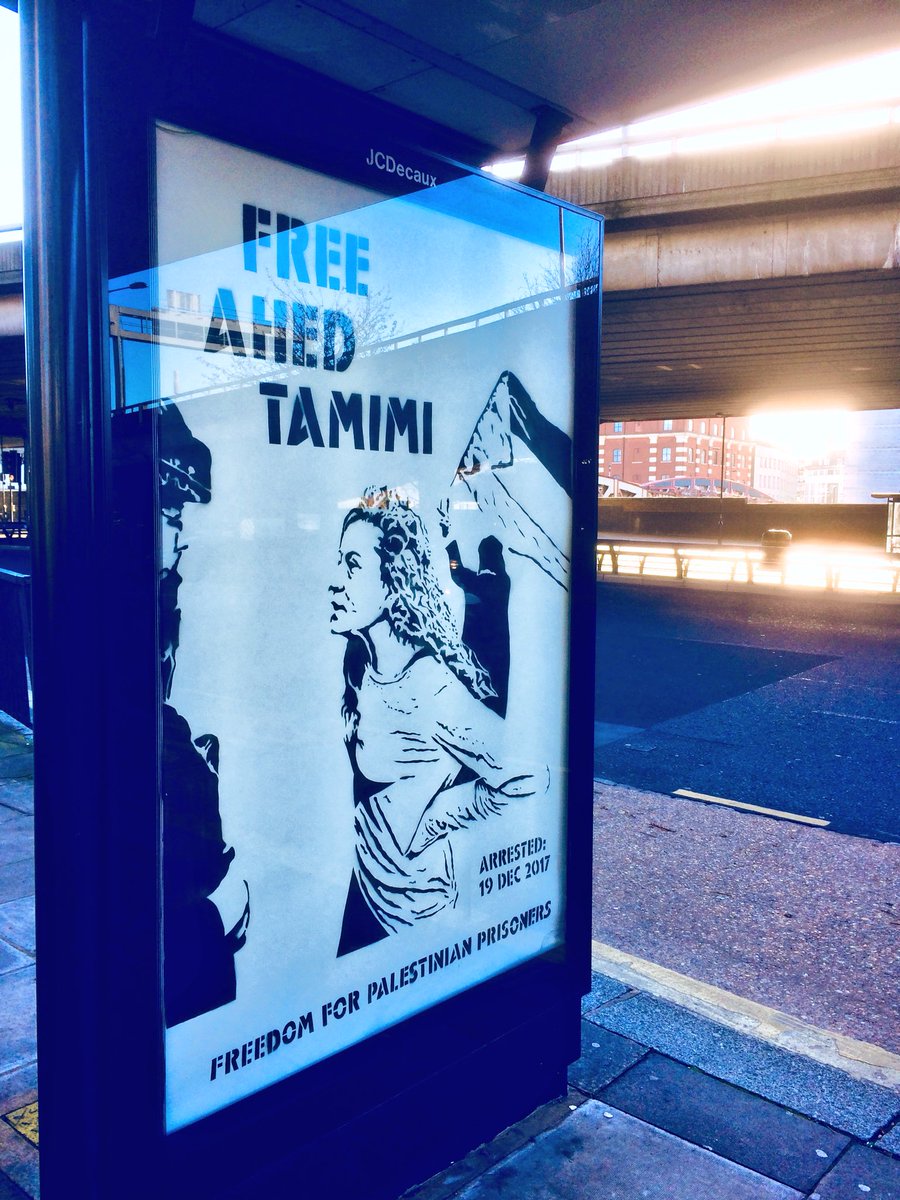 protestencil's tweet photo. Love and rage from London to Nabi Saleh. #FreeAhedTamimi https://t.co/GxvLywHTj6