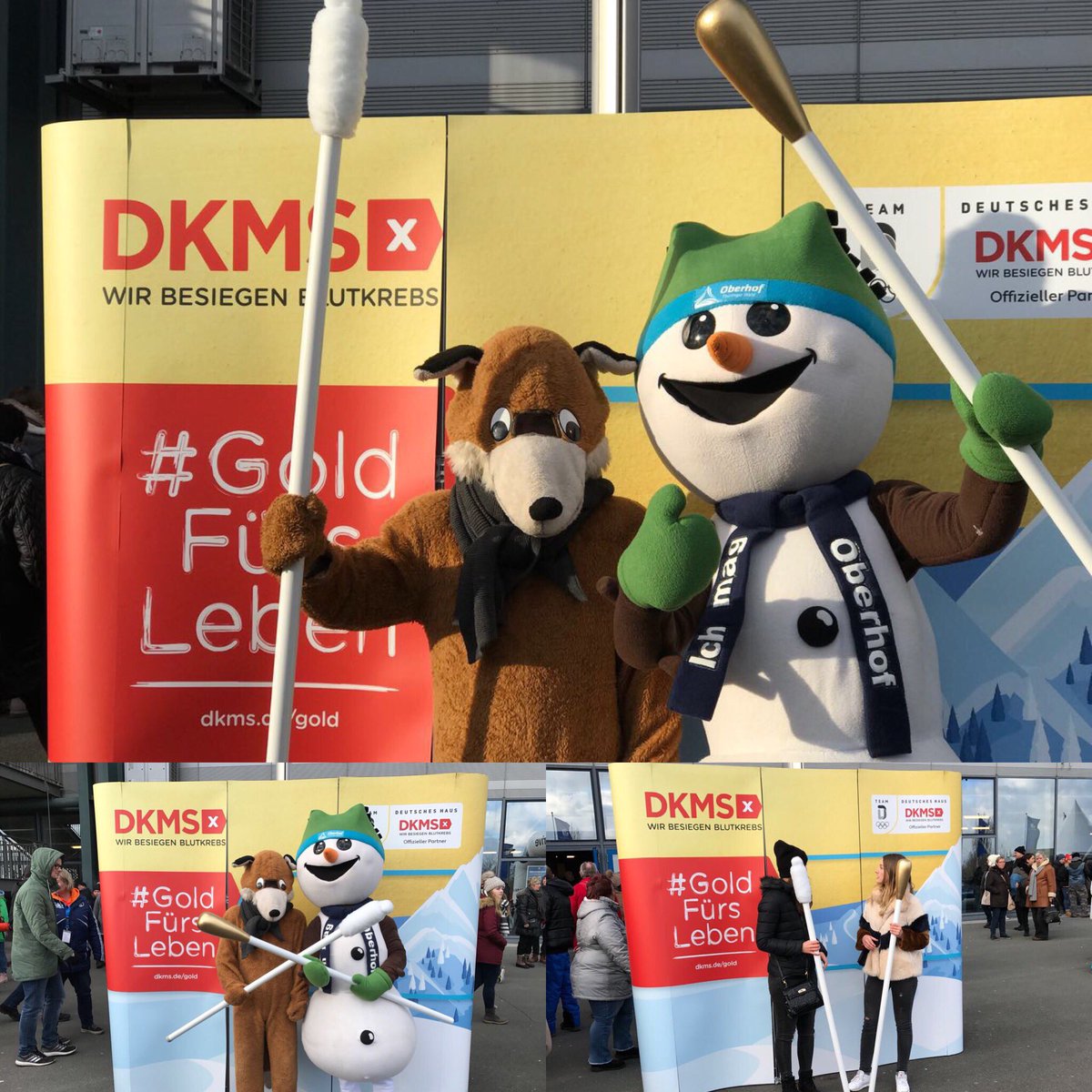 FloreHirsch's tweet photo. Tolle Aktion heute von @DKMS_de bei @BiathlonWTC ☺️❤️ #GoldFürsLeben - Team DKMS braucht Verstärkung! Macht Alle mit 😊 https://t.co/pRTbCfpLlr