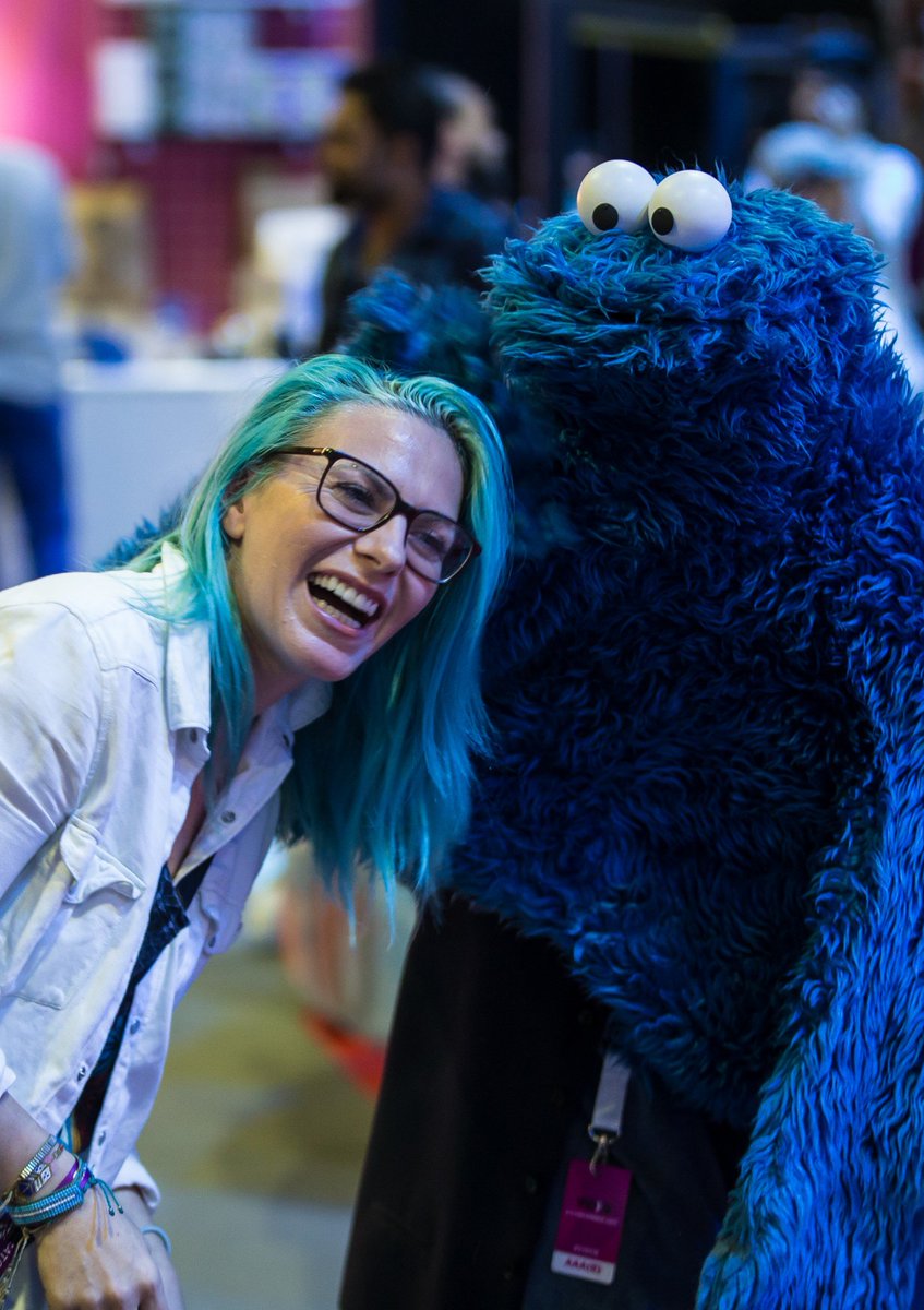 vidxb's tweet photo. Guess Cookie Monster gave up 🍪 and found his new obsession with House of Social at #VIDXB 😂 https://t.co/PmQyWRpOK5