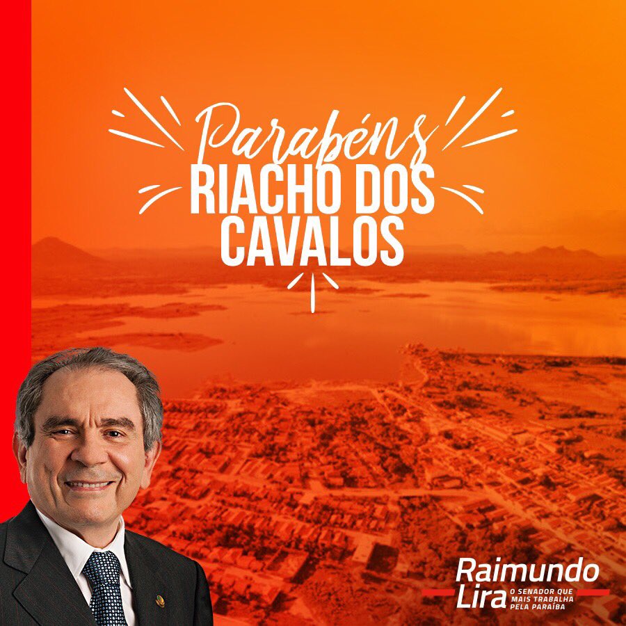 Parabéns, Olivedos e Riacho dos Cavalos! As duas cidades paraibanas são as aniversariantes desta quinta-feira. O senador Raimundo Lira (PMDB-PB) deseja paz, harmonia e progresso aos olivedenses e riachoenses.