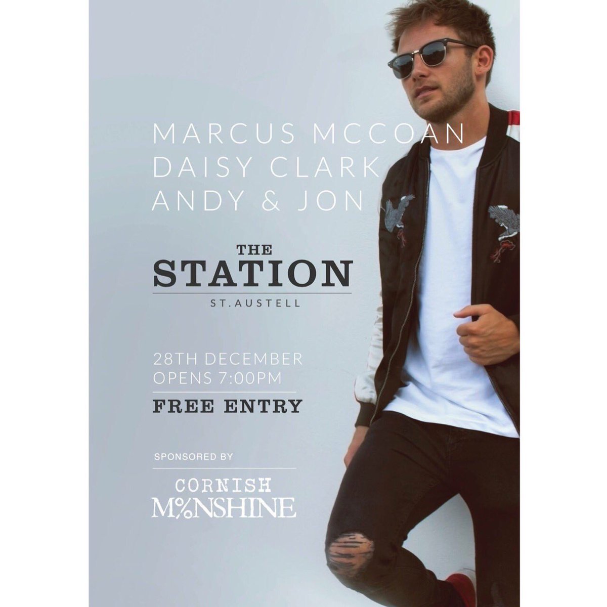 Looking forward to tonight <a href="/marcusmccoan/">Marcus McCoan</a>. Get down to The Station Pub, St Austell for my brothers gig - free entry 🔊
