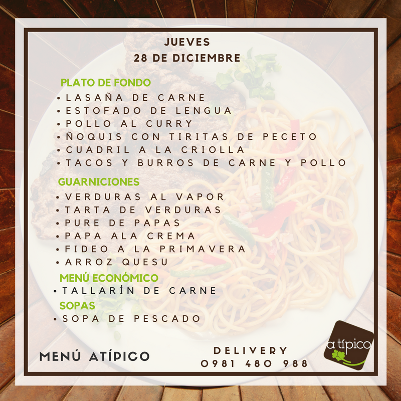 atipicopy's tweet photo. Hacé tu pedido y te llevamos el almuerzo a la ofi😎🙌🏻

DELIVERY SIN COSTO📞 0981480988 https://t.co/lhMrhq46pN