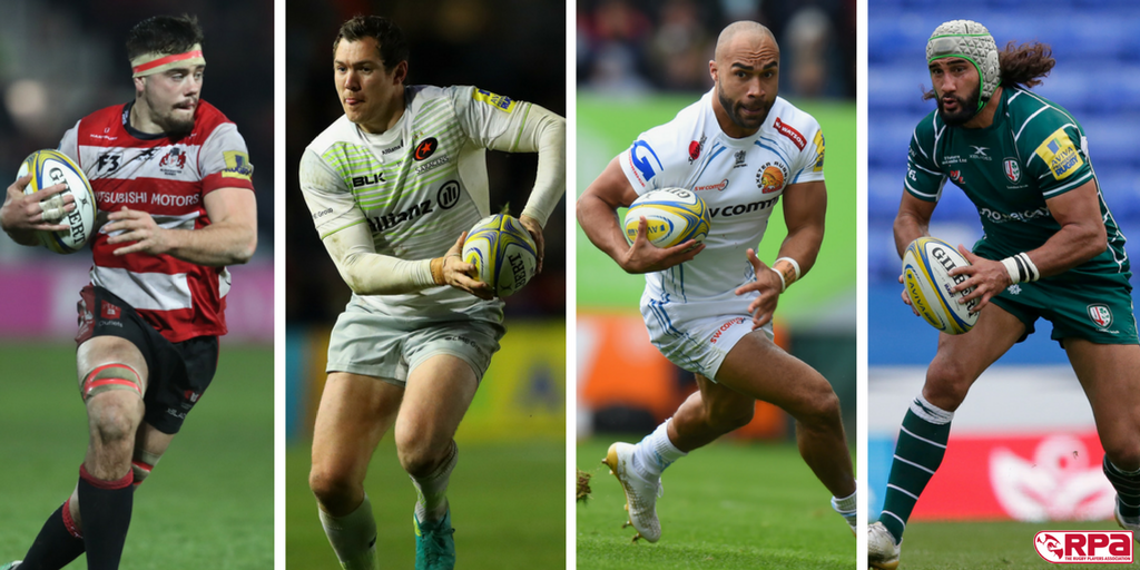 theRPA's tweet photo. #StatThursday π
The leading stat makers after 11 rounds of @premrugby...
The tackling machine: @LewisLudlow94 - 188 πͺ
The metre maker: @Alex_goode0 - 1034m β‘οΈ
The defender beater: @OllyWoodburn - 42 β
Mr Offload: @Blair_CowanTC - 14 π€ https://t.co/q4dVlS0vBe