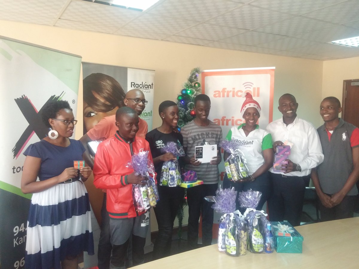 newvisionwire's tweet photo. #XFmLitMas Christmas couldn't be much better for the the loyal @XfmUG listeners as they were all smiles receiving their gift hampers Courtesy of @africellUG @radiantcos @roundbob1 https://t.co/lOXZqiG4jD