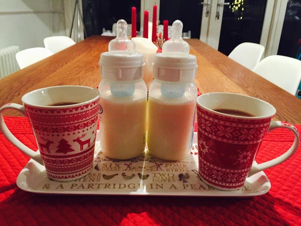 dubdaddydaycare's tweet photo. Christmas morning should always start with a warm drink 
#daddydaycare #twins #lifewithtwins https://t.co/ji1oqcgvRO https://t.co/bprnIUS7Ir