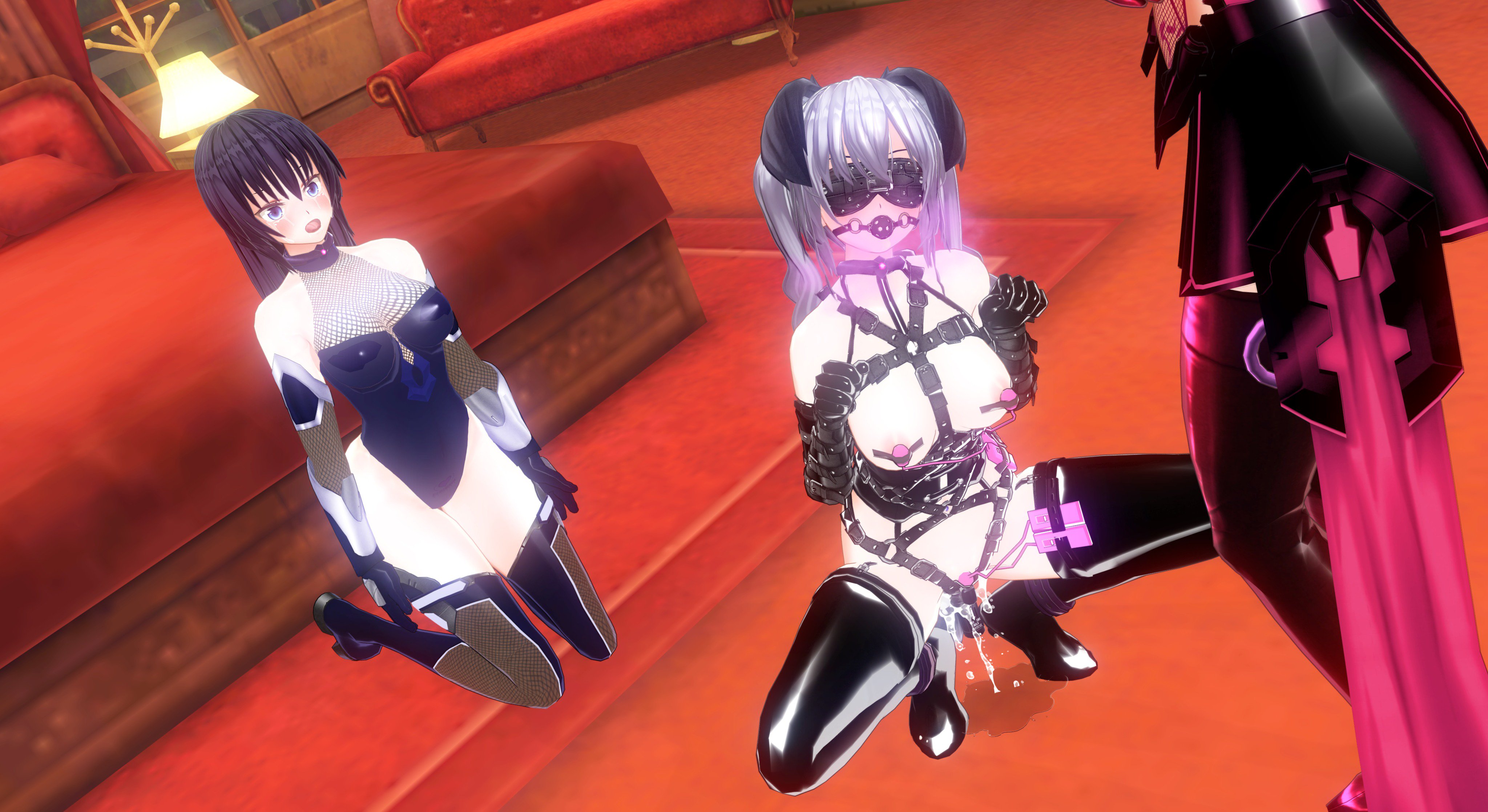 雌犬奴隷の首輪犬姿画像 