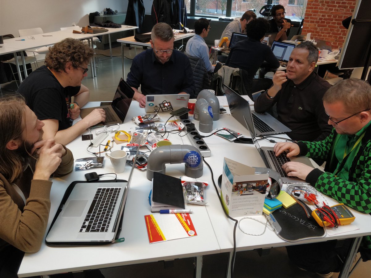 BrechtHanssens's tweet photo. Heads down at #OpenDataHackathon because we're building stuff here. @betacowork #Hackathon #OpenTraffic #influencair https://t.co/vCDvk0ZTXw