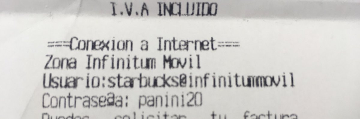 vfuentes007's tweet image. Starbucks suc. Gentera 
#wifipasswords #WifiGratis