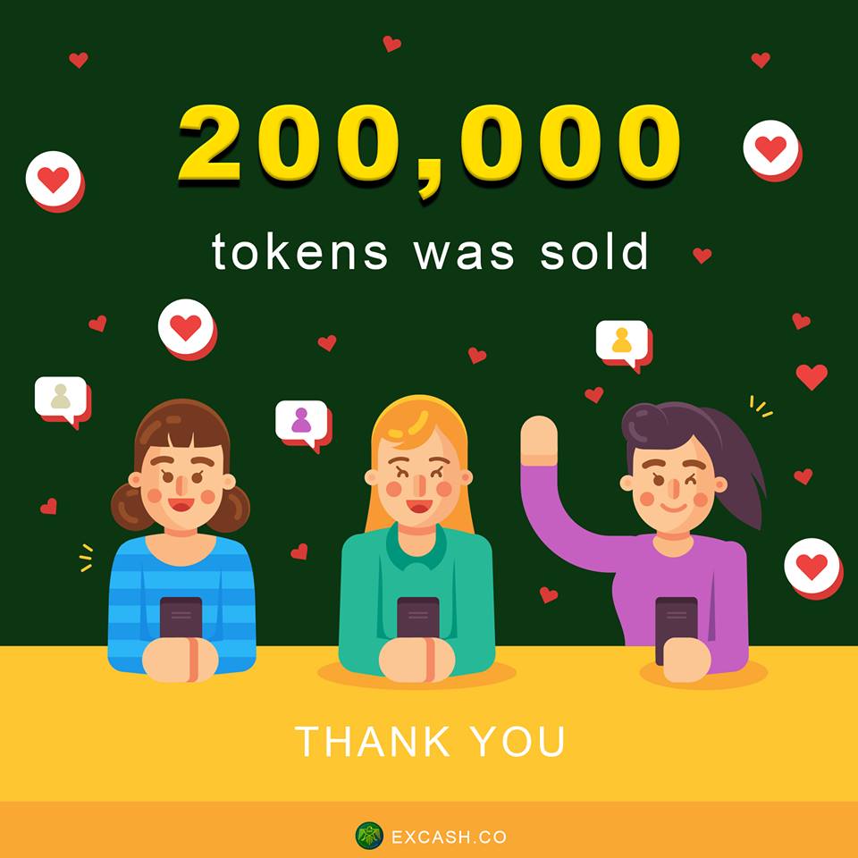 EXCASH1's tweet photo. Round 2 of our public token sales completed!
And now, let's move on to the round 3 of our public token sales on Dec. 30, 2017 at $ 0.57/EXH. 
After the round 3 completed, the price will rise to $ 0.62
Do not miss this opportunity!
#EXCASH #EXH #ICOEXCASH https://t.co/TsjTbH5eCl