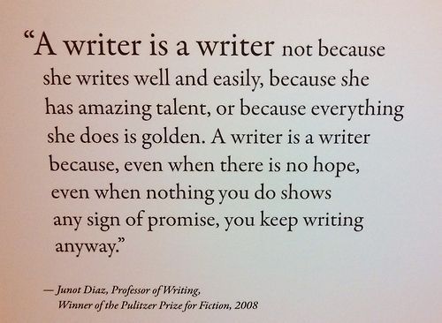 byMorganWright's tweet photo. A writer is a writer not because...

#writers #writerslife #amwriting https://t.co/rKdWyuzHe2