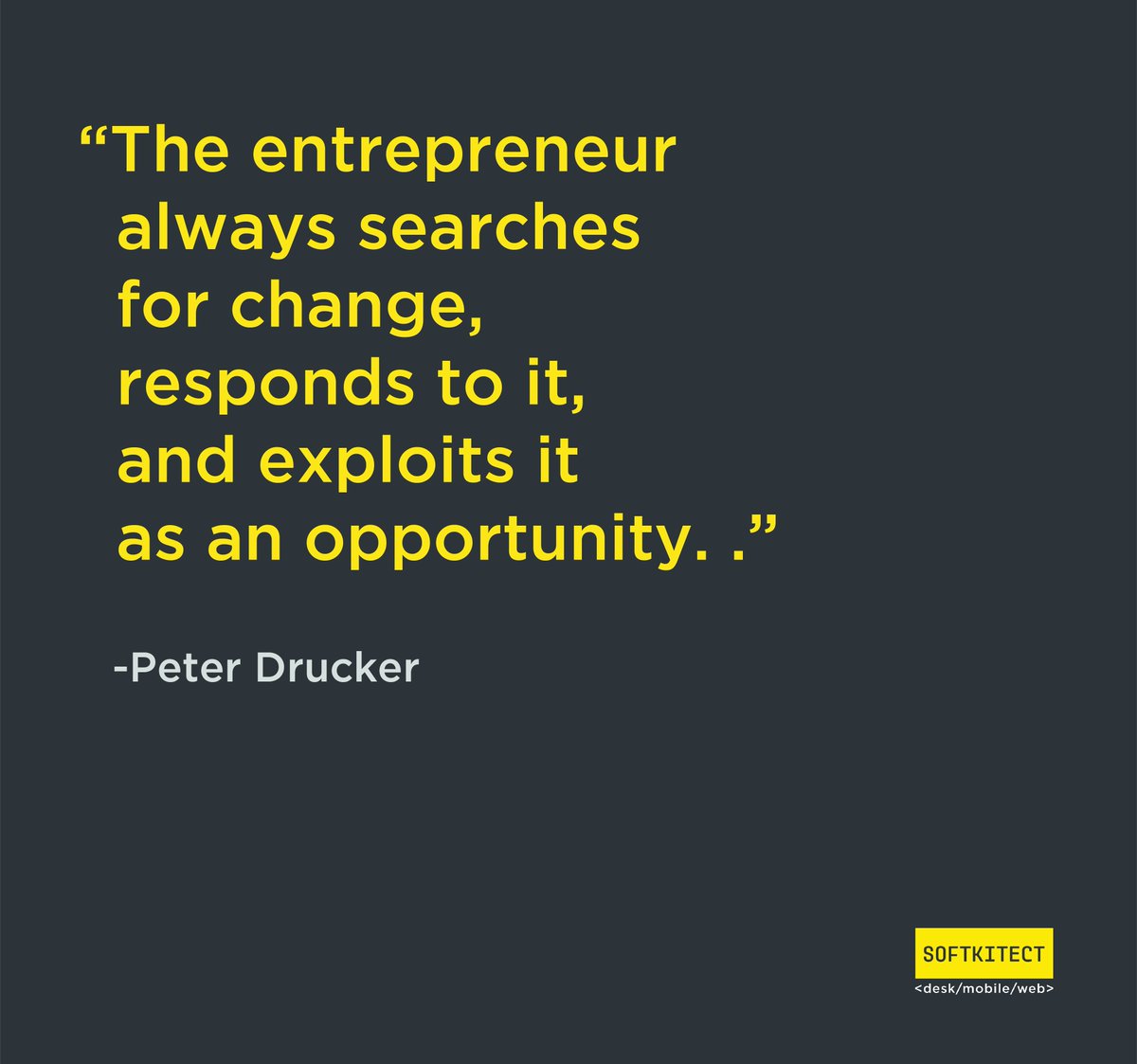 Softkitect's tweet photo. Feels like #entrepreneurs poetry!
#softkitect #emprendedores https://t.co/WuajU3VL5u