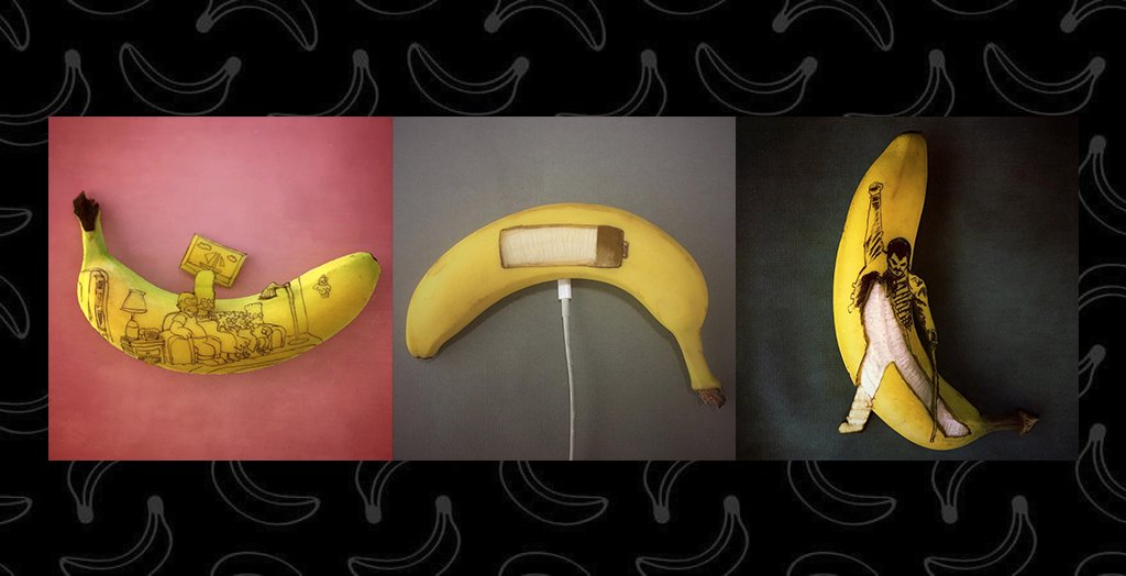 OrangeTN's tweet photo. Avez-vous déjà vu de la sculpture sur banane ? 🍌🤔 Maintenant oui! 😄
C’est l’artiste #StephanBrusche qui sculpte des bananes en créant des mises en scène super créatives!
Tapez sur ❤ si vous le trouvez hyper créatif! https://t.co/ZbhdwoUVYV
