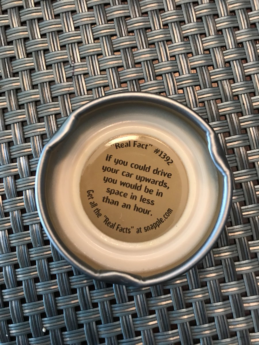 stephencommand's tweet image. But at what speed @Snapple?