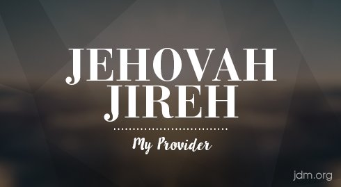 jesse_duplantis's tweet photo. JEHOVAH-JIREH—My Provider! He is the One Who makes provision for us! He foresees our every need and has provided redemption for us! Thank God for sending His Son! In Christ, God is always with us. https://t.co/0cQgyRxKh1