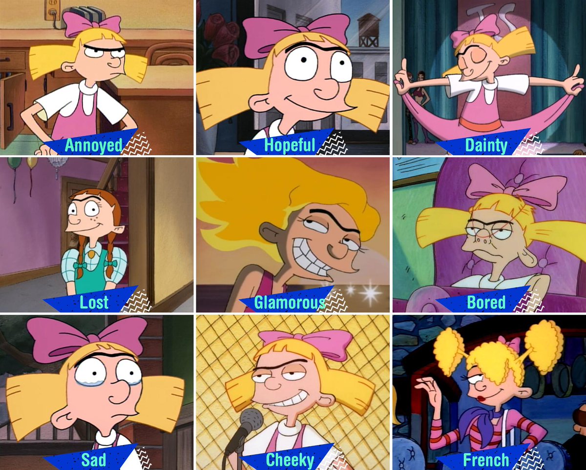Which Helga are you today? #HeyArnold, image size:1200x963