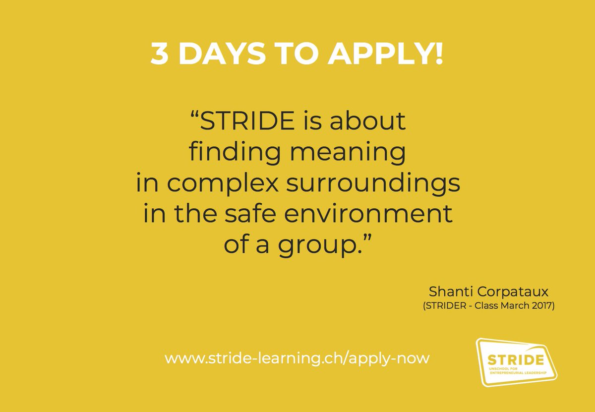 STRIDE the unSchool tweet media