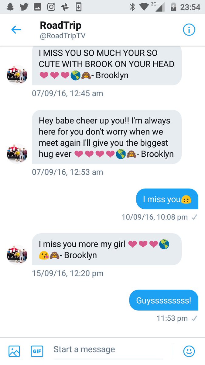 Let's take some time to appreciate how cute Brooklyn actually was😍
My long lost friend 👫😞
<a href="/RoadTripTV/">RoadTrip</a>