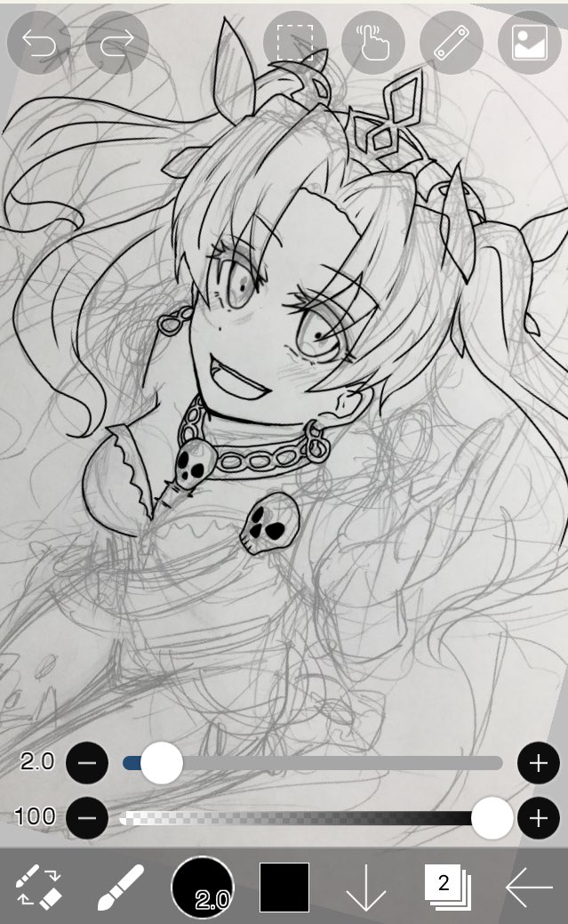 エレちゃん来てくれてありがとう記念で描いてるけど全然終わらん 