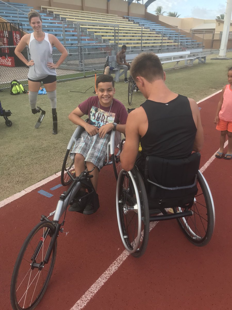 stefan_rusch's tweet photo. Amazing to see how happy Disjonrick is with his racing chair he got yesterday! The way he raced and made fun from the very first beginning made made me a little proud! His smile says it all! Hope to come back some day and race together with him! #wheelchairracing #nextgeneration https://t.co/oib50W1PlF