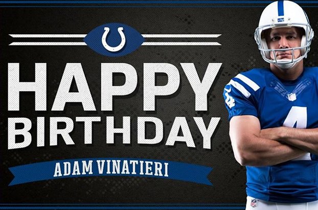 Happy Birthday Adam Vinatieri Giveaway  