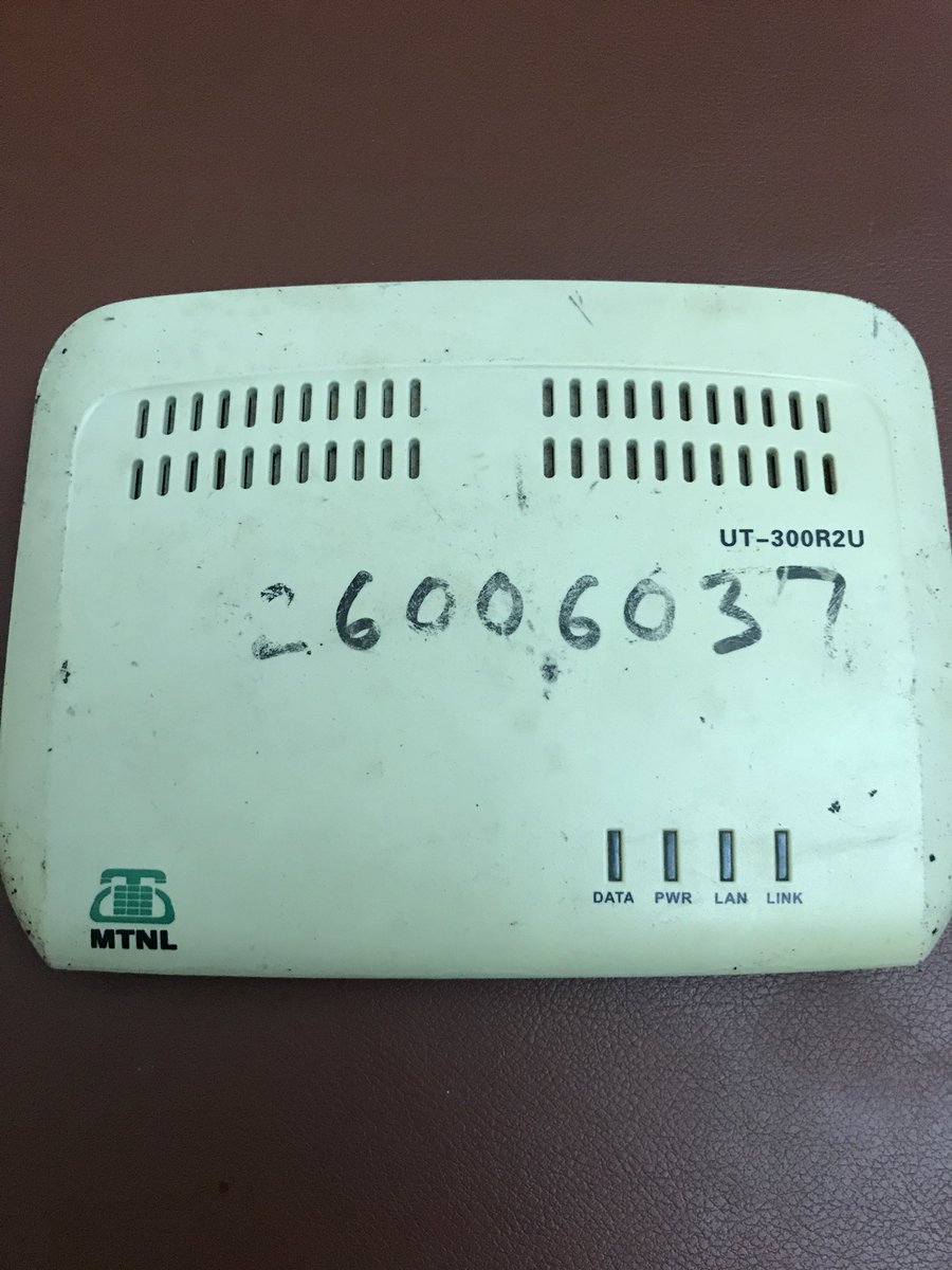 FAISALmouthshut's tweet photo. I canβt complain enough abt #mtnl #adsl service. Contemporary entrepreneurs may recall that #mtnl was the biggest isp and we used this modem to log on. #gadgetCleanup https://t.co/LFYH6ZorAF
