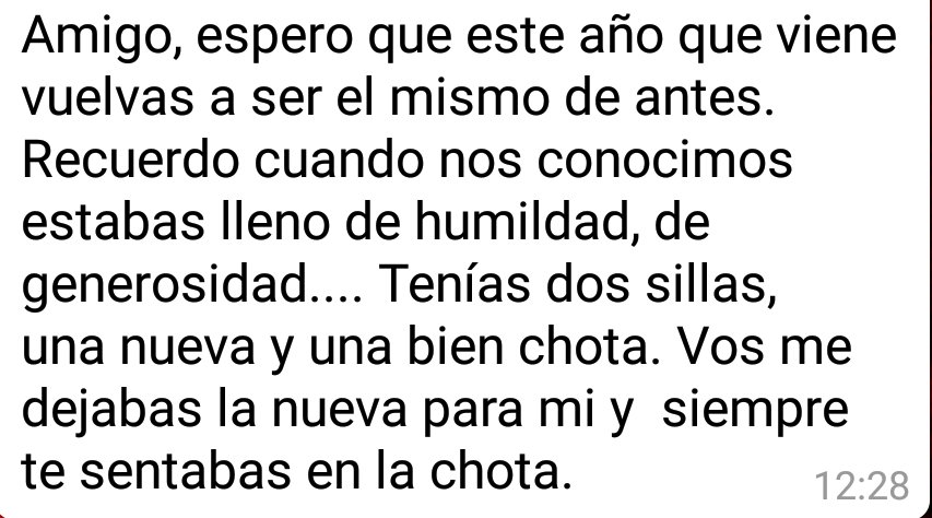 Tano2412's tweet photo. Hermoso mensaje de Macri a Edu Feinmann por fin de año... https://t.co/GQ8FGVmFtY