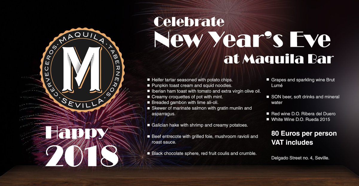 Come and celebrate New Year's Eve at Maquila Bar