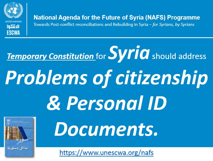 SyriaNAFS's tweet photo. #NAFS #Geneva #Astana #ESCWA #Syria #SyriaNAFS #Sochi 
#سوريا #استانة #جنيف #الأجندة_الوطنية_لمستقبل_سوريا #الإسكوا #الأمم_المتحدة #الحكومة_السورية #المعارضة_السورية #سوتشي #دستور https://t.co/M6Q7L2CQgL