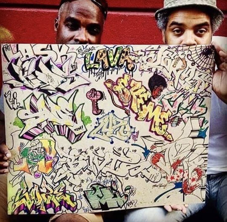 DJJS1's tweet photo. classic nyc... a good day drawing w writers who did real work. 🙌🏻 Skeme, thanks... #graffiti #lettersfirst always... #Jerms #rocksteadycrew https://t.co/GviFFtR9ly