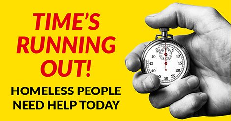 The clock is ticking! Give by midnight on 12/31 to help more people at the Mission and ensure your donation is tax-deductible for 2017. [bit.ly/2CiZtRv]