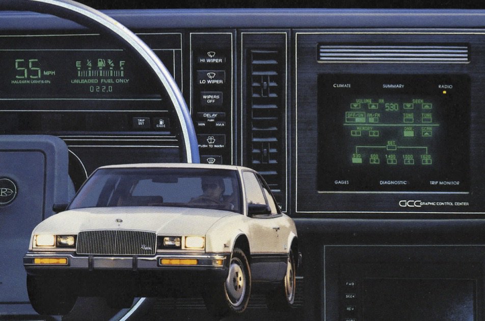 The Driving Printz on Twitter: "Here's why the 1986 #Buick #Riviera matters: https://t.co/MaU4w1X9mN #touchscreen #GM #innovation #cartech #technology #history #hagerty… https://t.co/k0vTdLyiBH"