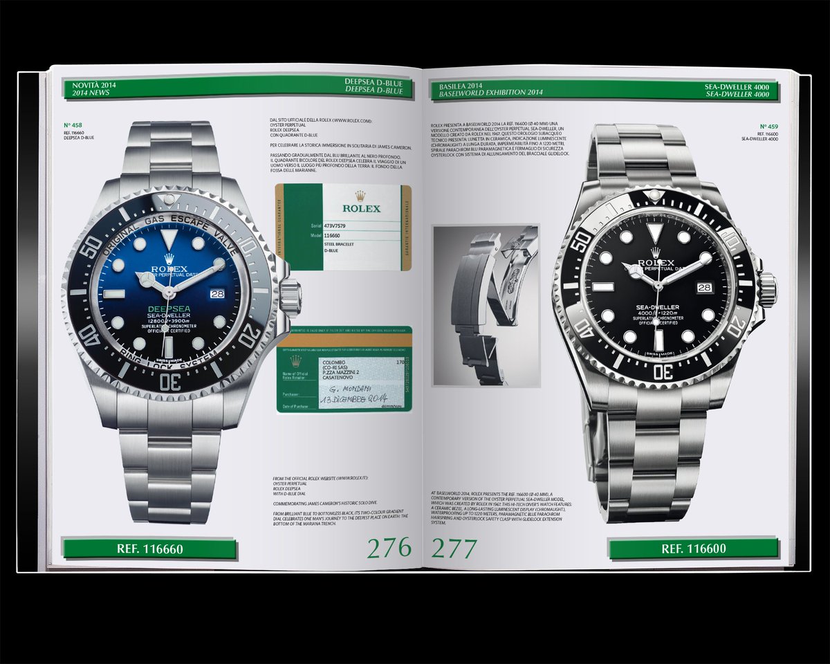 rolex blue book