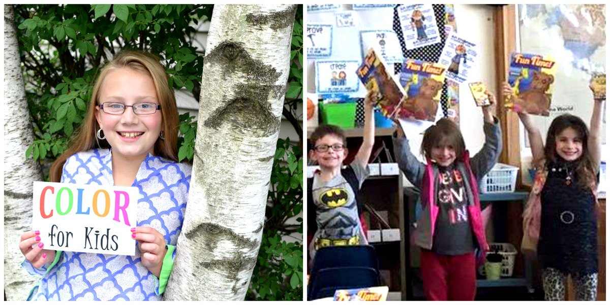 ProductsforGood's tweet photo. A 10-year-old launched her own charity to bring color to kids across the world. https://t.co/HuZBAq3mHN https://t.co/UD1JfZtRoU