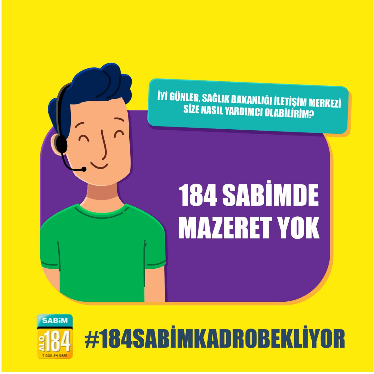 Çağrı Merkezi değil, Vatandaşın Merkeziyiz.
#184sabimkadrobekliyor
<a href="/tcbestepe/">T.C. Cumhurbaşkanlığı</a> <a href="/TC_Basbakan/">TC Başbakanlık</a>