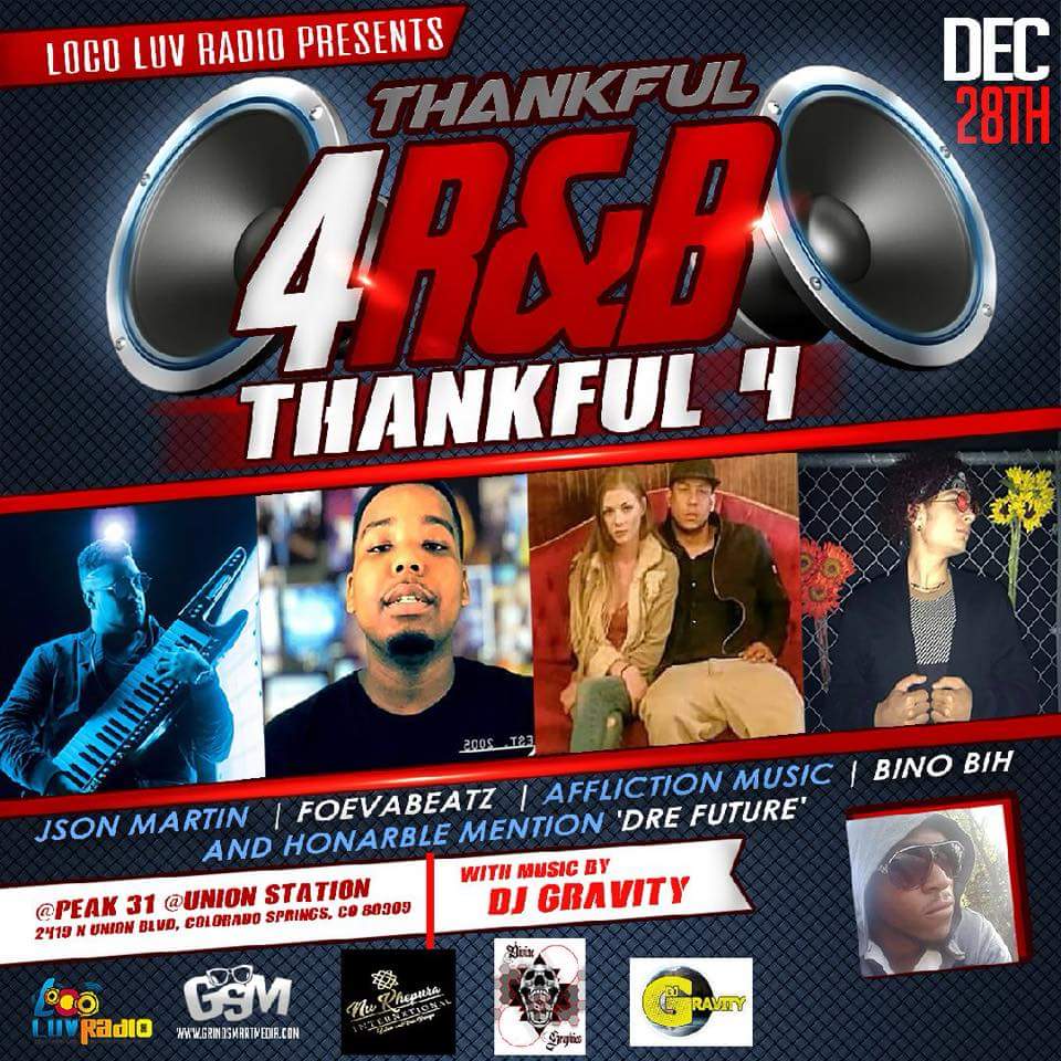 HighKeyYaBish's tweet photo. TONIGHT!! Catch babe &amp; I performing/competing as Affliction in the Thankful 4 R&amp;B Showcase at Union Station in Colorado Springs. It is free to get in and the show starts at 8PM!! Come vibe with the tribe.
#SpreadLove #Affliction #Music #PowerCouple #HighKey #DStylz #CO #Vibes https://t.co/3nIPTcuDet