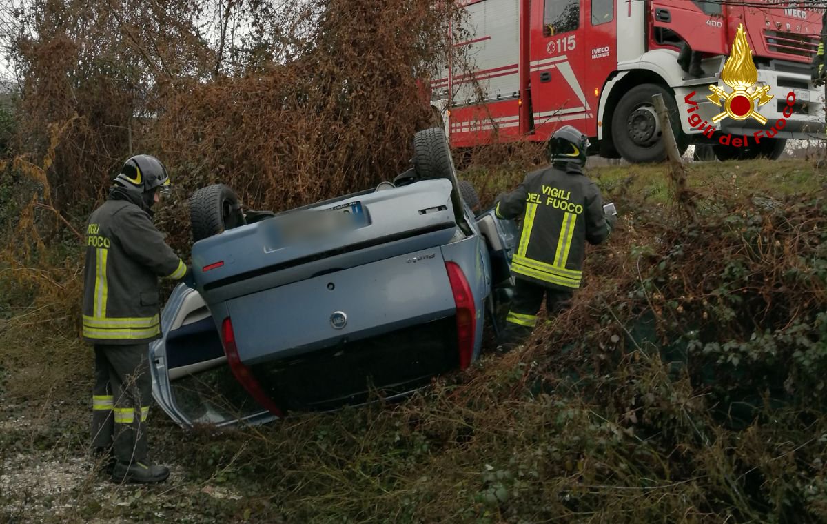 vvfveneto's tweet photo. #28dic 1300 #BassanodelGrappa(VI), perde il controllo dell’auto cappottandosi subito dopo il cavalcavia della #SP59 #vigilidelfuoco estraggono la ragazza, rimasta incolume grazie alle cinture. Presa in cura e portata in ospedale dal @SUEM_Veneto per ulteriori controlli https://t.co/OTdGxQyZiJ