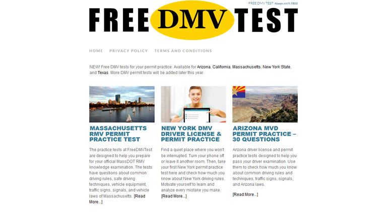 _FreeDMVTest_'s tweet image. Free DMV tests for your permit practice. Available for Arizona, California, Massachusetts, New York State, and Texas. 

buff.ly/2BYssuN

#dmvsampletest #sampletest #drivingtest #testdmv #learner #driverlicense #writtentest #drivingrules #learntodrive #freedmvtest