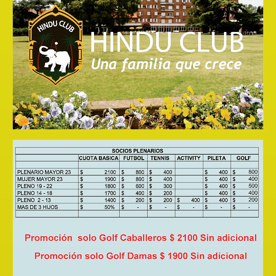 Club_Hindu's tweet photo. Hindú Club - una familia que crece. ¡Asociate ahora sin cuota de ingreso! https://t.co/zjYGFEb1J6